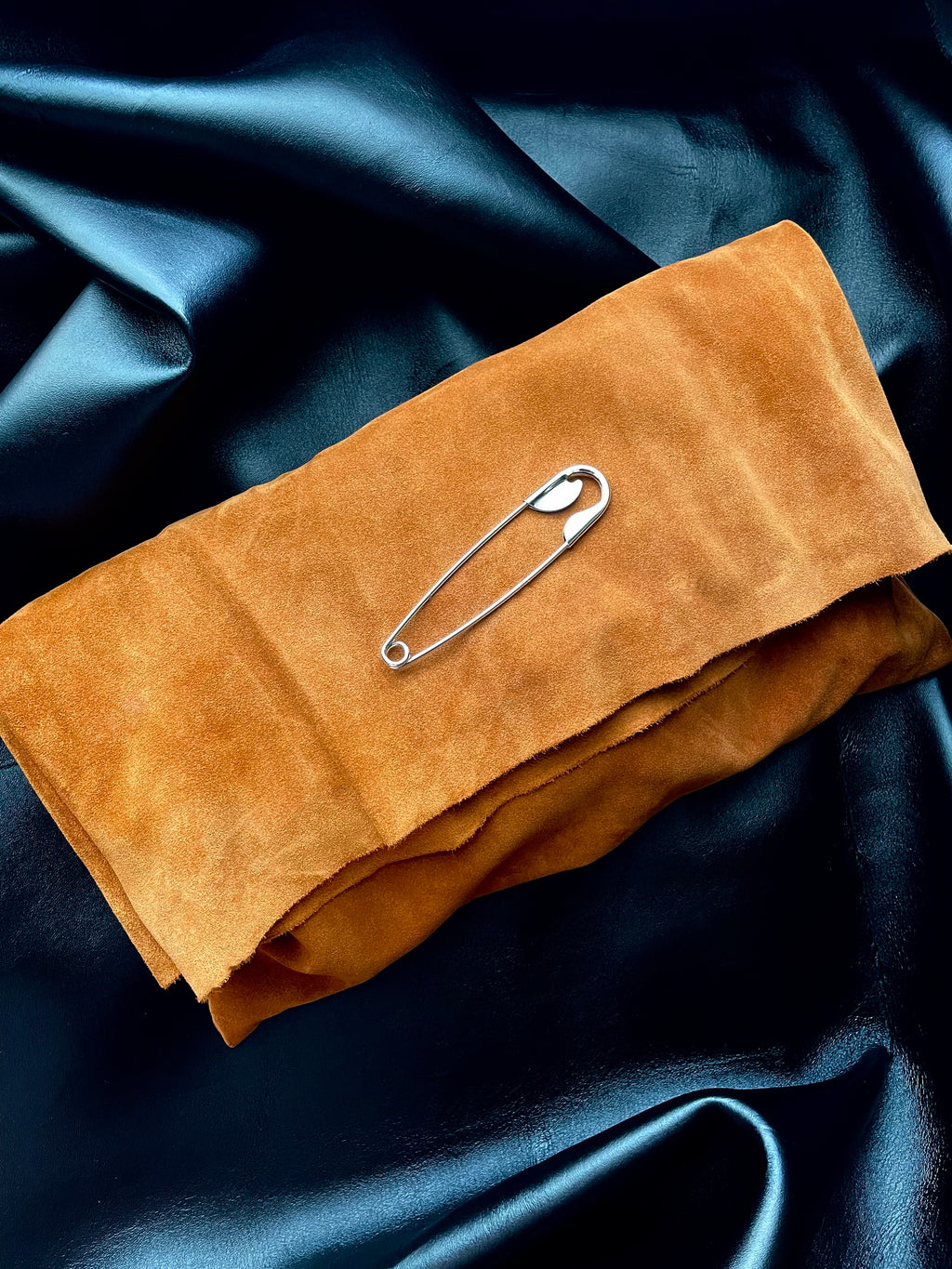 Oversized Suede Hand Clutch